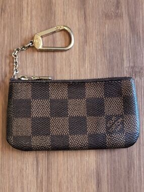 Louis Vuitton Key Pouch Pochette Cles Damier Ebene